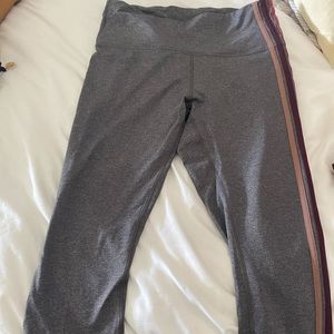 Like new lululemon leggings with ombré stripes